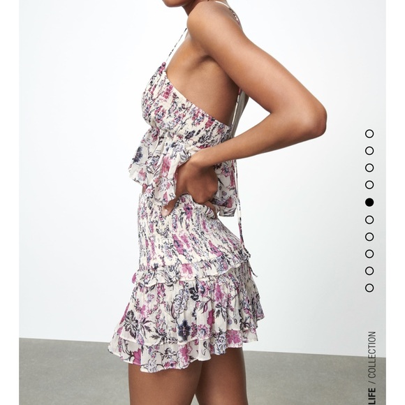 Zara Metallic printed skirt - Picture 3 of 7